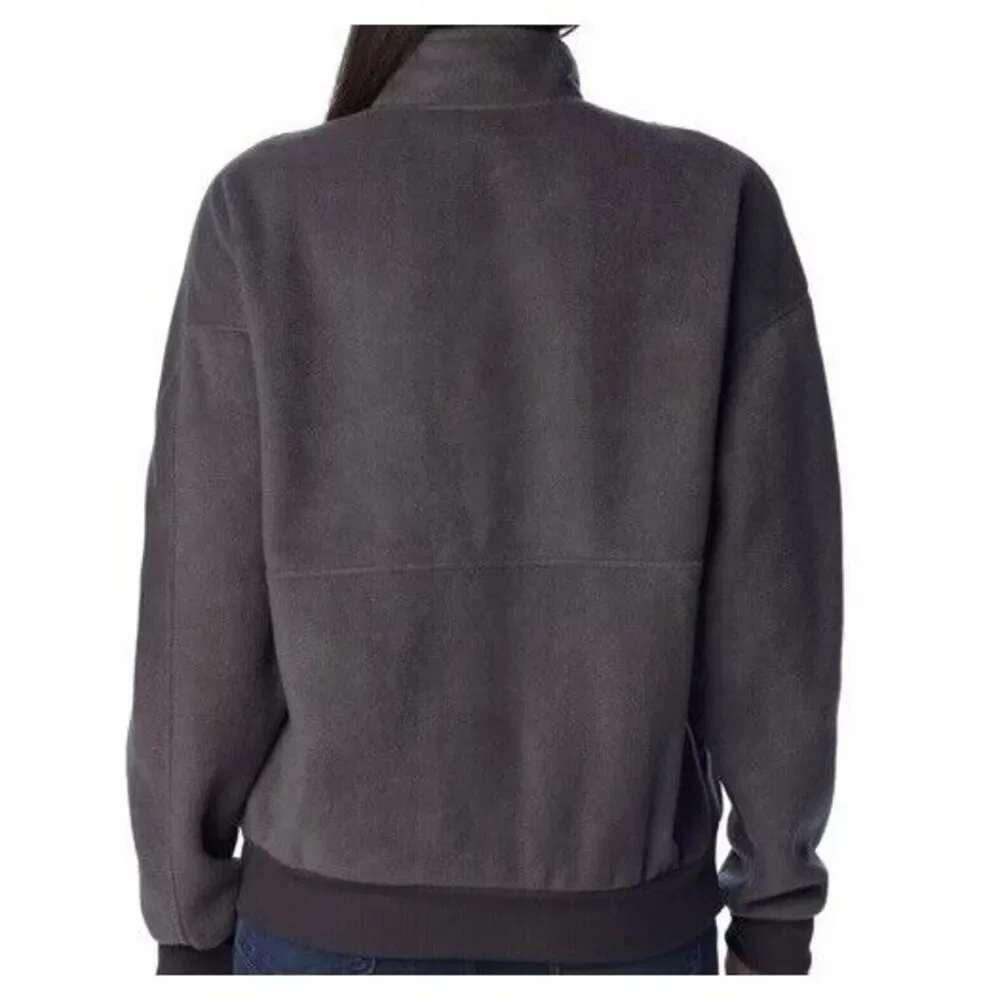 NWT $90 Women's Columbia WinterTrainer‎ Fleece 1/2 Snap Button Pullover Gray XL